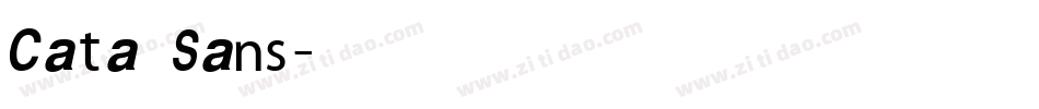 Cata Sans字体转换